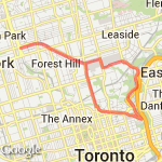 Running Room SunAM19K route map