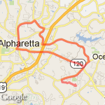 Webb Bridge-Old Milton route map