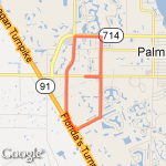 PC Presbyterian 5 mile loop route map