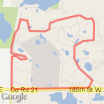 Judicial way trail route map