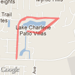 Lake Charlene-run@Bunker, w/o loop route map