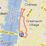 A great NYC morning run! route map