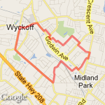Wyckoff Ave Run route map