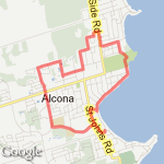 10 k long slow run route map