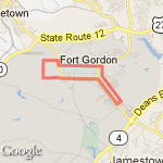 8 Mile Bingo Place/School route map