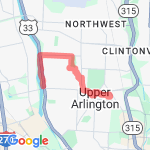 back from the river! route map