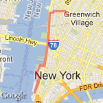 Brad's Route 1 route map