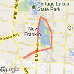 Nimisila Lake Run  route map