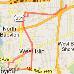 to deer park ave down montauk route map