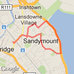 WalkRun Week1 route map