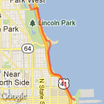 Lakefront route map