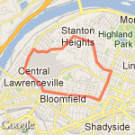 Around cemetery route map