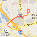 walk to park route map