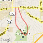 Time Trial #1 route map