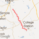 Canoe Trip route map