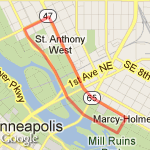 Main/Marshall 2 route map