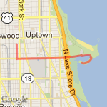 Montrose Harbor Loop route map