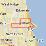 Montrose Harbor / Western Long Loop route map
