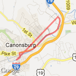 canonsburg route map