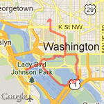 DC run w/out island route map