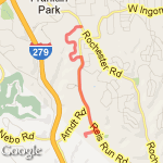 Oak Leaf 5.1 round trip route map