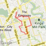 6.84 from Home route map