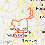 DA HILL RIDE route map