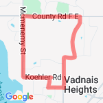5K Route  route map
