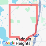 just over a 10K  route map