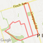 2 Mile Run route map