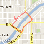 Sophie 1 mile route map