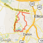 10 mile through Centennial Park route map