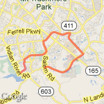 7/11 dam neck to PA to S. Rosemont to Lynnhaven and salem route map