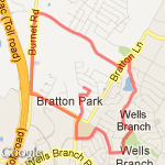 Trail/Hwy run route map