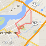 Woodland to Hufford to River route map