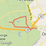 Fort Meade 4 Mile Loop route map