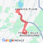 Bourne St. route map