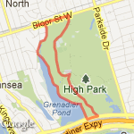 4.6 km in High Park route map