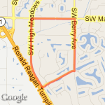 all nighter 3 mile mile route route map