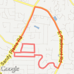 Run 5 mile route map