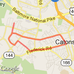 Just another Catonsville Loop route map