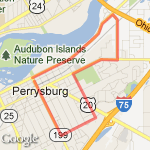 hufford, e. boundary, louisiana route map