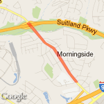Suitland parkway route map