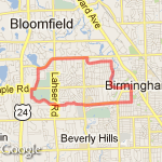 9 mile loop - Oakland Hills route map