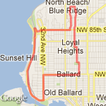 Golden Garden Loop route map