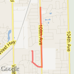 Michelles 3 miles route map