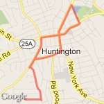 3.64 Miles route map