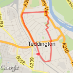 Teddington Loop 1 route map