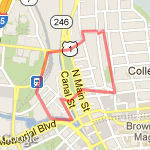 Short run 1 route map