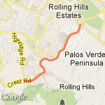 hill pick up (saturday) route map